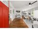 Bright foyer with hardwood floors, seamlessly connecting to a living and dining area at 540 Atwood Sw St, Atlanta, GA 30310
