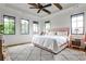 Serene main bedroom with hardwood floors, a plush bed, and natural light from large windows at 797 Greenwood Ne Ave, Atlanta, GA 30306