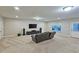 Large finished basement Gathering room for relaxing and watching TV at 2128 Sonoma Se Dr, Smyrna, GA 30080