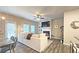 Comfortable living room with a fireplace, ceiling fan, and large sofa at 3401 Endurance Ct # 10, Atlanta, GA 30349