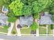 Overhead view of a home with a lush backyard, swimming pool, mature trees, and well-maintained landscaping at 3722 Somerset Nw Rdg, Kennesaw, GA 30144