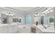 Bright bathroom features a large tub, double vanity, shower, and lots of mirror space at 3722 Somerset Nw Rdg, Kennesaw, GA 30144