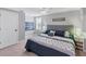 Bedroom with gray walls, carpet and white trim at 3722 Somerset Nw Rdg, Kennesaw, GA 30144