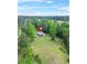 An aerial view of the residence and surrounding land, showcasing the lush landscape at 415 Gray Rd, Carrollton, GA 30116