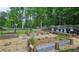 Backyard garden area with raised garden beds, stone pathways, and ample space for growing plants at 1657 Millhouse Lndg, Marietta, GA 30066