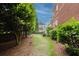 Spacious backyard with a grassy lawn and mature trees, great for outdoor activities and relaxing at 2174 Basque Se Dr, Smyrna, GA 30080
