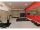 Basement home gym with ping pong table, tread mill, weights and stationary bike at 5045 Huntwood Way, Roswell, GA 30075