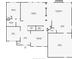 Detailed floorplan illustrating the layout of the home, including the bedroom, kitchen and living room at 5045 Huntwood Way, Roswell, GA 30075