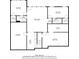 Detailed floor plan showcasing the layout of the basement level of the home at 225 Blueberry Rdg, Milton, GA 30075