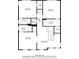 Detailed floor plan showcasing the layout of the second level of the home at 225 Blueberry Rdg, Milton, GA 30075