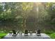 Beautiful view of the pond from the seating area on the deck at 225 Blueberry Rdg, Milton, GA 30075