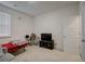 Cozy game room with neutral carpet and single bed at 3236 Papyrus Palm Rd, Loganville, GA 30052