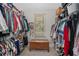Spacious walk-in closet with built-in shelving and ample storage for an organized wardrobe at 44 Kingsford Xing, Acworth, GA 30101