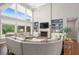 Bright living room with fireplace, high ceilings, built-ins, and hardwood floors at 44 Kingsford Xing, Acworth, GA 30101