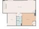 Detailed floor plan showcasing the layout of the home with room dimensions and spatial relationships at 170 Mark Nw Trl, Sandy Springs, GA 30328