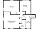 Upstairs floor plan showing bedrooms, bathrooms, and hall layout at 353 Old Rosser Rd, Stone Mountain, GA 30087