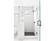 Modern shower with sleek glass enclosure and black hardware at 2761 Mathews St, Smyrna, GA 30080