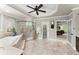 Bright and airy bathroom with soaking tub and glass enclosed shower at 725 Danbridge Way, Roswell, GA 30076
