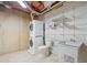 Unfinished basement with laundry area and utility sink at 121 Brendylynn Trce, Woodstock, GA 30188
