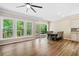 Bright dining area featuring an adjacent outdoor porch perfect for enjoying nature at 121 Brendylynn Trce, Woodstock, GA 30188