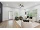 Bright and airy living room featuring modern furniture, a stylish rug, and an open layout with plenty of natural light at 2438 2Nd Nw St, Atlanta, GA 30318