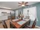 Comfortable dining space with view of stainless steel appliances and modern kitchen at 324 Madeline Way, Temple, GA 30179