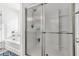 Bathroom featuring a tiled shower, soaking tub, and natural light at 3501 Great Sky Pkwy, Canton, GA 30114