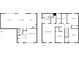 Detailed floor plan showcasing the layout of the home's two floors, with living spaces, bedrooms, and bathrooms at 3501 Great Sky Pkwy, Canton, GA 30114