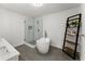 Clean bathroom showcasing frameless shower, soaking tub, and a modern aesthetic at 800 Breckinridge Sw Rd, Marietta, GA 30064