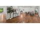 Spacious living room featuring hardwood floors, and stylish modern furniture at 800 Breckinridge Sw Rd, Marietta, GA 30064