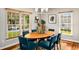 Bright dining area with ample natural light and seating for six around an oval wood table at 1928 Main Nw St, Atlanta, GA 30318