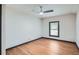 Clean and bright bedroom featuring hardwood floors and a ceiling fan at 2091 Parker Ranch Se Rd, Atlanta, GA 30316