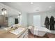 Bathroom with soaking tub, granite vanity, and walk-in shower at 1880 Redbourne Dr, Atlanta, GA 30350