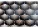 Striking bathroom wallpaper featuring a black background and white crane pattern, creating a modern and artistic focal point at 28 Peachtree Hills Ne Ave, Atlanta, GA 30305