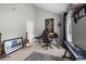 Bright bedroom with natural light, music equipment, and neutral walls, suitable for an office at 4934 Woodstream Nw Ln, Acworth, GA 30102