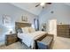 Spacious main bedroom with vaulted ceilings, ensuite bathroom, and lots of natural light at 401 Night Hawk Ct, Canton, GA 30114