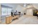 Bonus room with multiple work stations, ceiling fan, and a closet at 401 Night Hawk Ct, Canton, GA 30114
