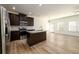 Modern kitchen with stainless steel appliances, granite countertops, and an open layout at 4940 Elm Brook Dr, Atlanta, GA 30349