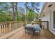 Outdoor deck featuring a table with seating, perfect for enjoying a meal outdoors at 1155 Moores Mill Nw Rd, Atlanta, GA 30327