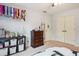 A serene bedroom featuring carpet floors and a spacious closet with double doors for ample storage at 1187 Druid Walk, Decatur, GA 30033
