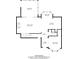 A detailed floor plan showcasing the layout of the home's main level with room dimensions and features at 1187 Druid Walk, Decatur, GA 30033