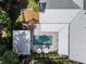 Stunning aerial view of a home featuring a private backyard pool and a lush, green landscaped yard at 230 Pebble Trl, Alpharetta, GA 30009