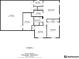 Floorplan for floor one of house including bedrooms, bathroom, storage, laundry room, and Gathering room at 5155 Pine Branch Pt, Atlanta, GA 30338