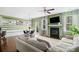 Inviting living room with a fireplace and stylish decor at 3016 Creekside Overlook Way, Austell, GA 30168