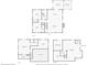 Detailed floor plan showcasing the layout of the home including the basement, first and second floors at 5419 Tyree Rd, Winston, GA 30187