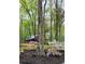 Lush front yard with mature trees and colorful azalea bushes at 5419 Tyree Rd, Winston, GA 30187