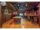 Finished basement with a pool table and custom bar area great for entertaining guests at 7048 Bennington Ln, Cumming, GA 30041