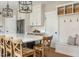 Modern kitchen featuring a large island with seating and convenient storage at 7048 Bennington Ln, Cumming, GA 30041
