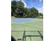 Outdoor tennis court surrounded by mature trees and professional netting at 1229 Colony Cir, Marietta, GA 30068