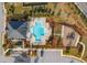Aerial view of the pool and playground in the community at 4724 Electric Sw Ave, Mableton, GA 30126